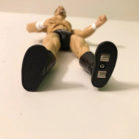 2000 WWF Jakks Pacific Finishing Moves Rock Bottom The Rock & Triple - Picture 16 of 16